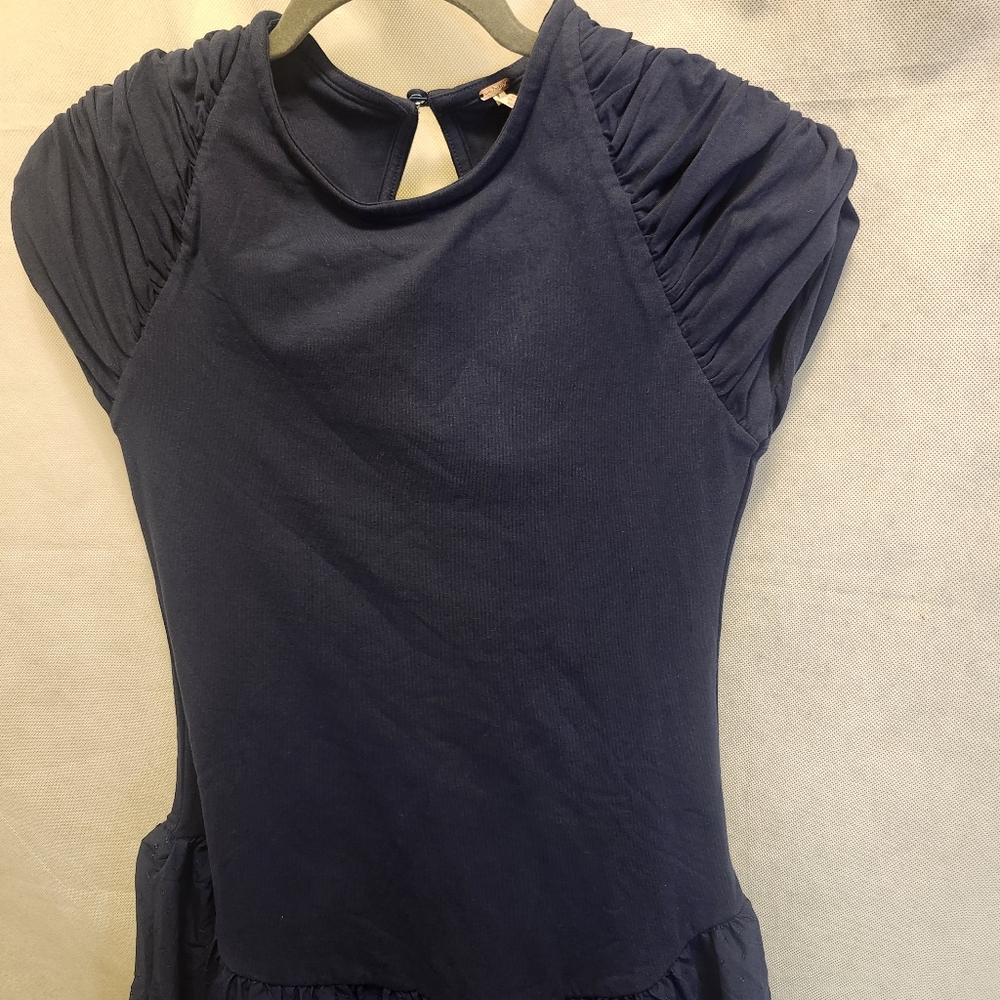 Free People Afternoon Elegance Midi Dress In Indigo Pura - Picture 6 of 11